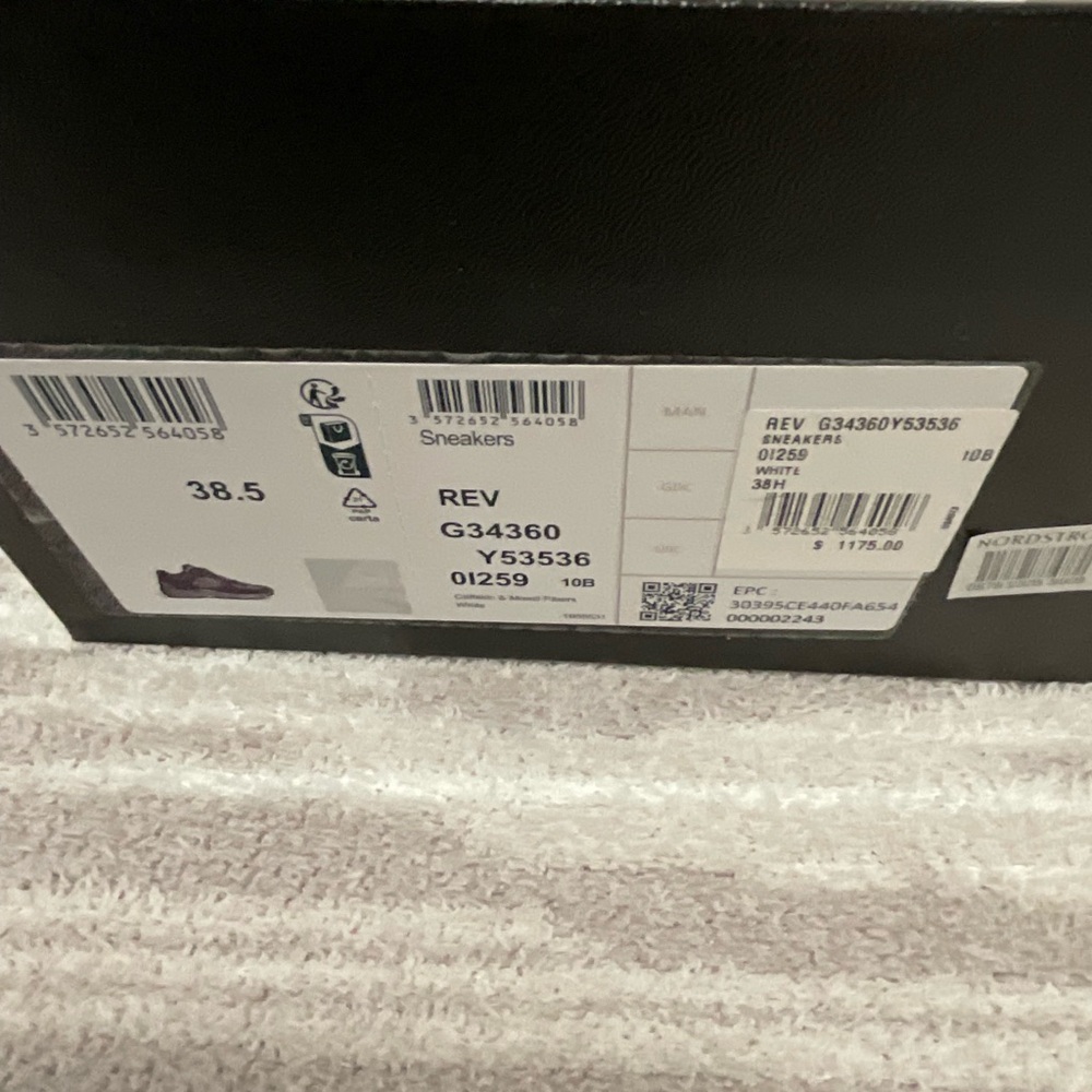 Chanel CC Off White Fabric Sneaker 38.5 - Picture 10 of 13